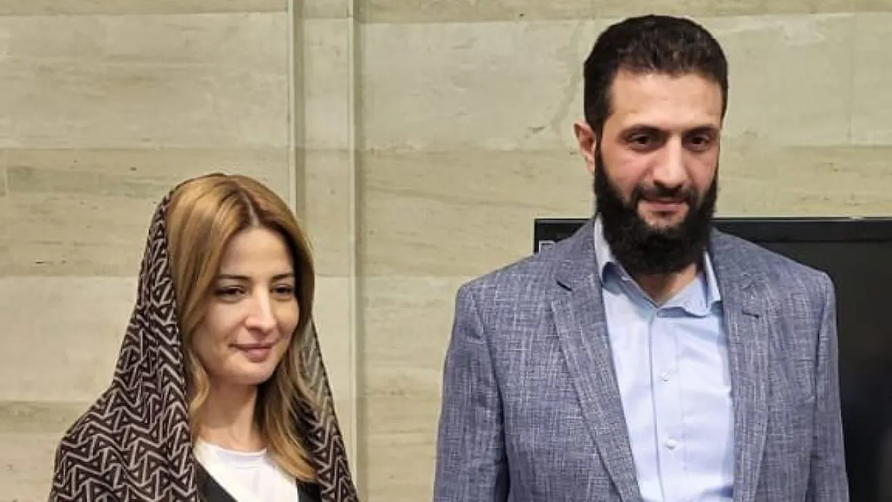 لقاء إعلامي بارز بين مذيعة العربية ريم بوقمرة وأحمد الشرع